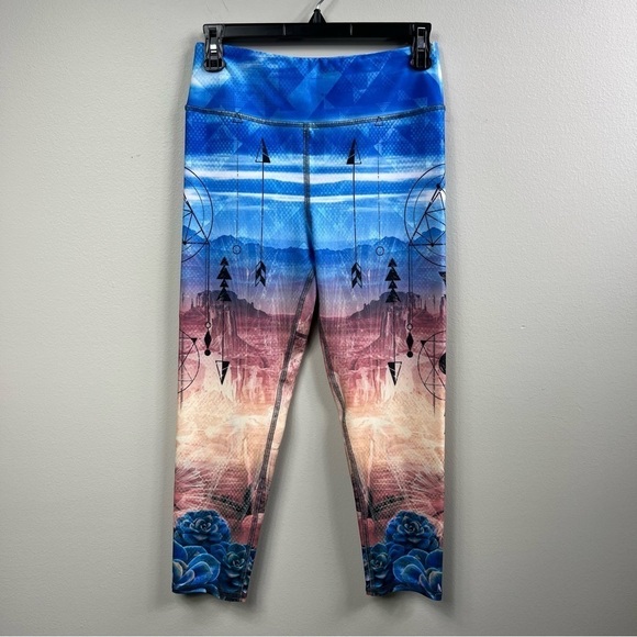 EVOLUTION and Creation Active wear capris yoga pants Sz M - Picture 1 of 5